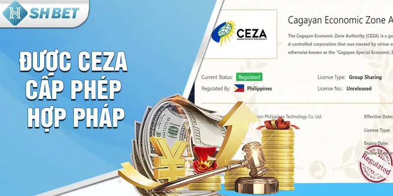 Được CEZA cấp phép hợp pháp